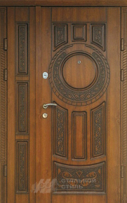 Парадная дверь №96 с отделкой Массив дуба - фото
