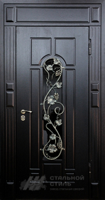 Парадная дверь №51 с отделкой Массив дуба - фото