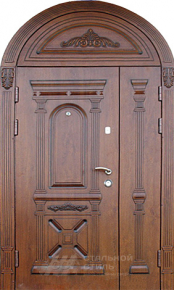Парадная дверь №98 с отделкой Массив дуба - фото