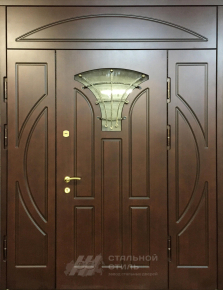 Парадная дверь №373 с отделкой Массив дуба - фото