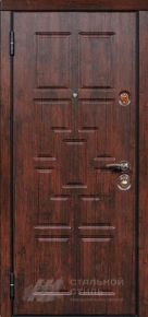 Уличная дверь для частного дома №11 с отделкой МДФ ПВХ - фото №2