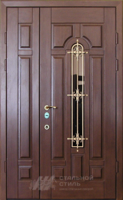 Парадная дверь №406 с отделкой Массив дуба - фото