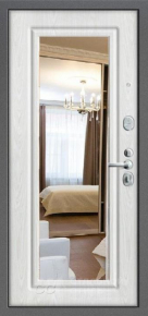 Дверь с зеркалом №44 с отделкой МДФ ПВХ - фото №2