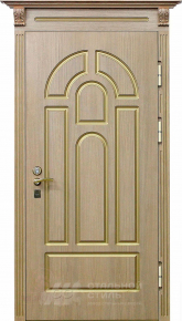 Парадная дверь №366 с отделкой Массив дуба - фото