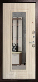 Дверь с зеркалом №55 с отделкой МДФ ПВХ - фото №2