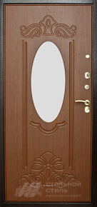 Дверь с зеркалом №9 с отделкой МДФ ПВХ - фото №2