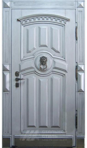 Парадная дверь №22 с отделкой Массив дуба - фото
