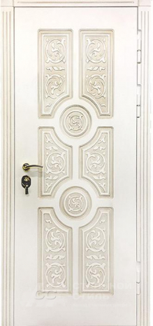 Дверь «Дверь с молдингом №15» c отделкой МДФ ПВХ