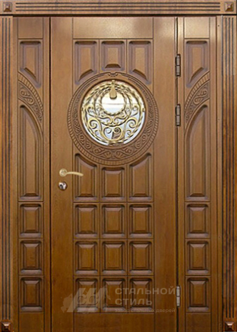 Дверь «Парадная дверь №83» c отделкой Массив дуба