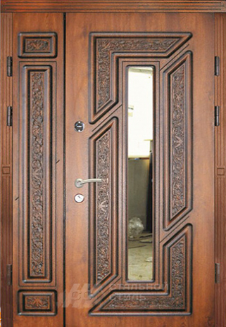 Дверь «Парадная дверь №107» c отделкой Массив дуба