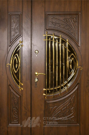 Дверь «Парадная дверь №89» c отделкой Массив дуба