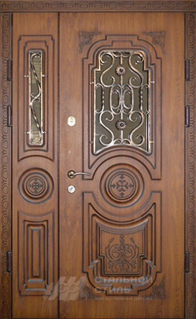 Дверь «Парадная дверь №119» c отделкой Массив дуба
