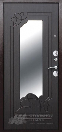 Дверь «Дверь с зеркалом №63» c отделкой МДФ ПВХ