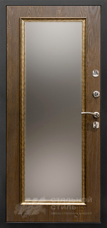 Дверь «Дверь с зеркалом №6» c отделкой МДФ ПВХ