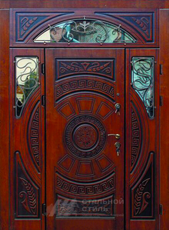 Дверь «Парадная дверь №116» c отделкой Массив дуба