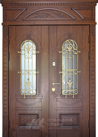 Дверь «Парадная дверь №99» c отделкой Массив дуба