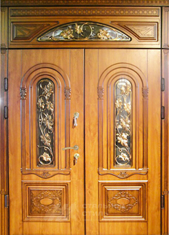 Дверь «Парадная дверь №86» c отделкой Массив дуба