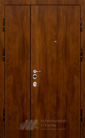 Дверь «Тамбурная двустворчатая дверь №3» c отделкой Ламинат