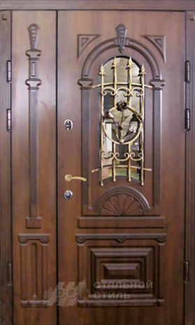 Дверь «Парадная дверь №79» c отделкой Массив дуба