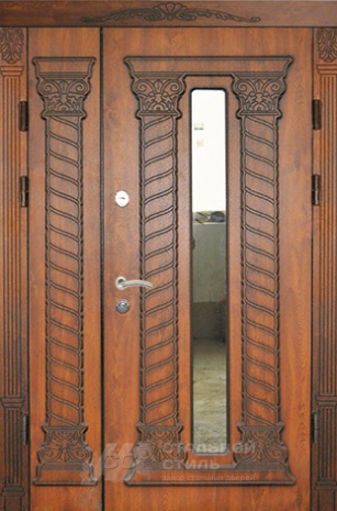Дверь «Парадная дверь №87» c отделкой Массив дуба