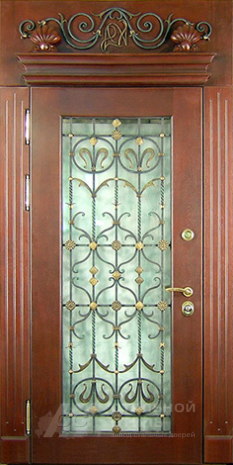 Дверь «Парадная дверь №9» c отделкой Массив дуба