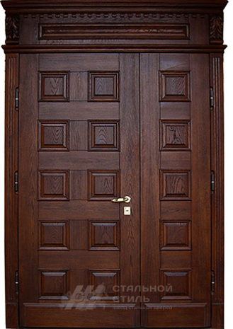Дверь «Парадная дверь №28» c отделкой Массив дуба