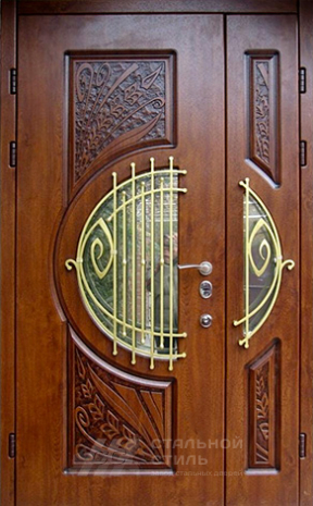 Дверь «Парадная дверь №115» c отделкой Массив дуба
