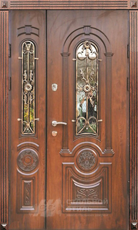 Дверь «Парадная дверь №78» c отделкой Массив дуба