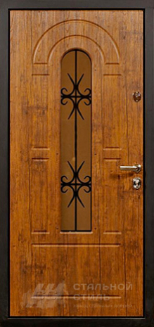 Дверь «Дверь с ковкой №12» c отделкой МДФ ПВХ