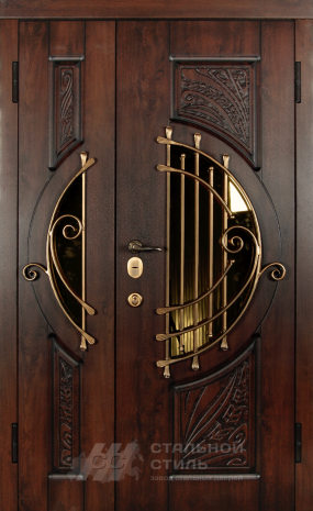 Дверь «Парадная дверь №361» c отделкой Массив дуба