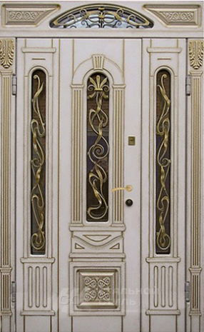 Дверь «Парадная дверь №77» c отделкой Массив дуба